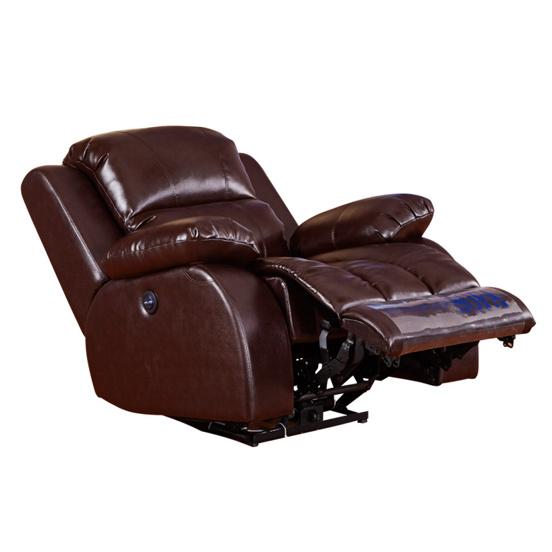 Home Theater Sofa Video Room Villa Living Room Sofa Combination Leather Multifunctional First Class Electric Cabin Sofa Chair