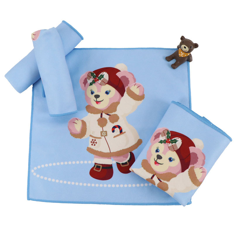 Производитель настраиваемый культурный и креативный печатный логотип носовой платок впитывающее композитное полярное флис напечатанное ручное полотенце мультяшное детское маленькое полотенце