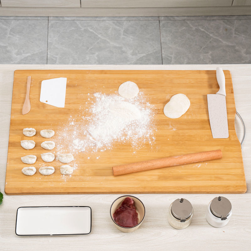 Bamboo Rolling Panel Extra Large Chopping Board and Noodles Commercial Kneading and Cutting Household Chopping Board Mildew-Proof Whole Bamboo Medium and High