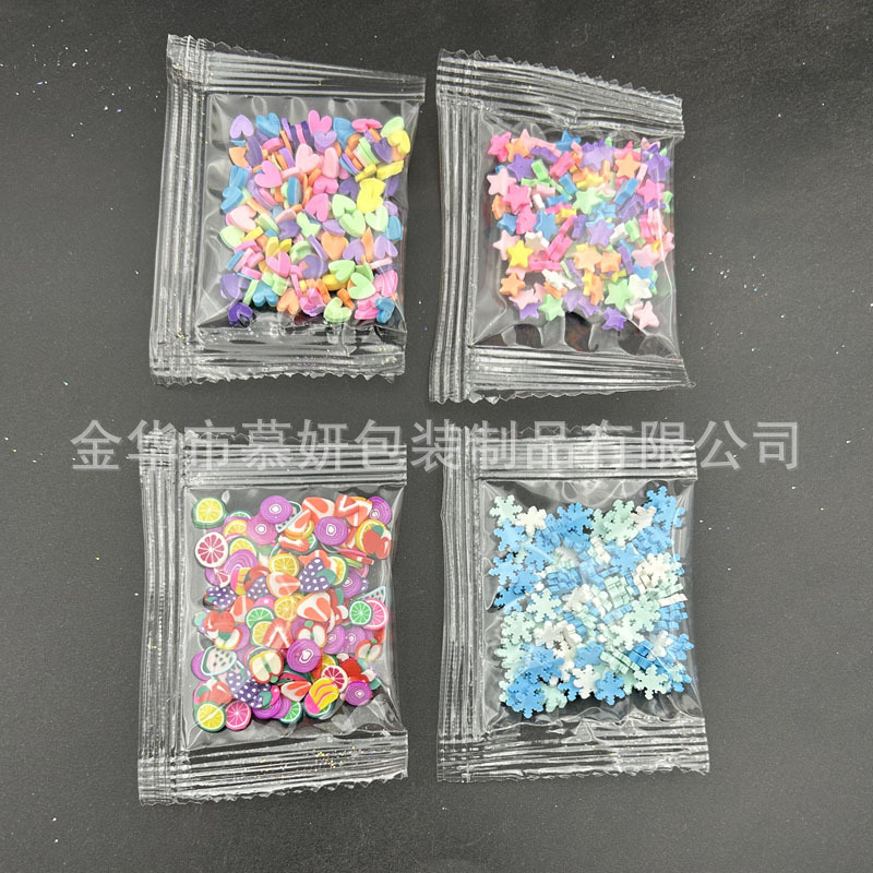 3g Small Bag of Soft Pottery Fruit Slices, Five-Pointed Star Slices, Soft Pottery Heart Sugar Capsules, DIY Jewelry Accessories, Cute and Interesting