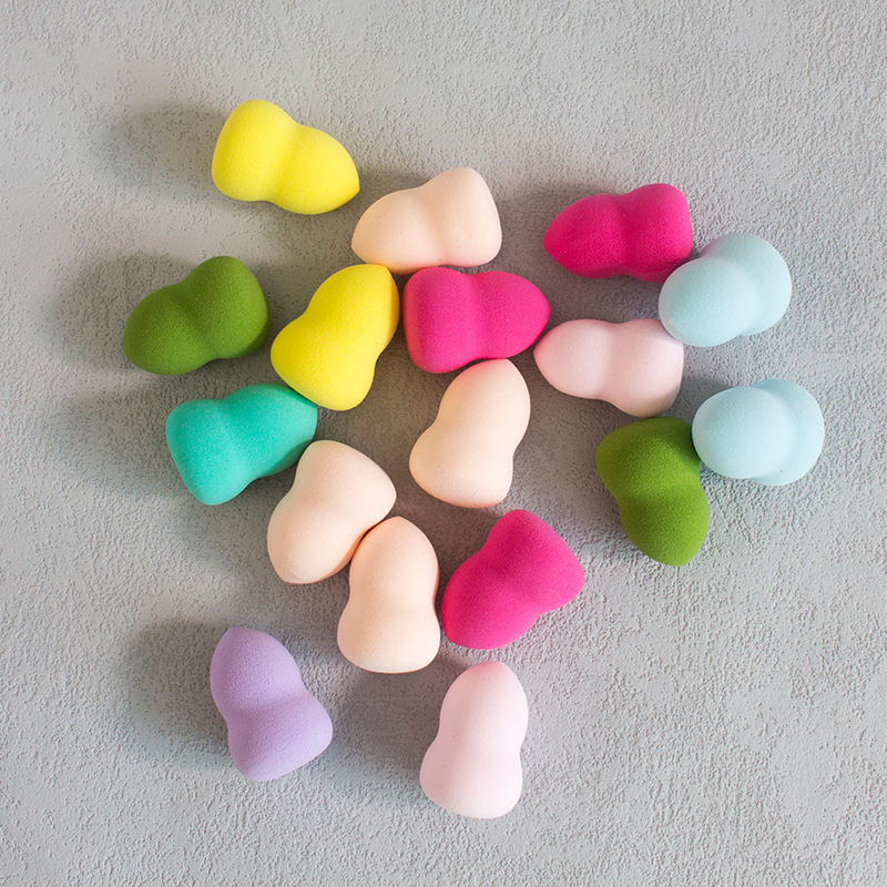 Small Gourd Beauty Egg Mini Non-Powder Dry and Wet Dual-Use Makeup Water Drop Soaked in Water to Enlarge Non-Latex Makeup Egg