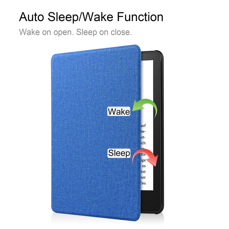 Suitable for 2021 Kindle5 Protective Case Amazon Paperwhite4 E-Book Protective Case Cloth Pattern Leather Case