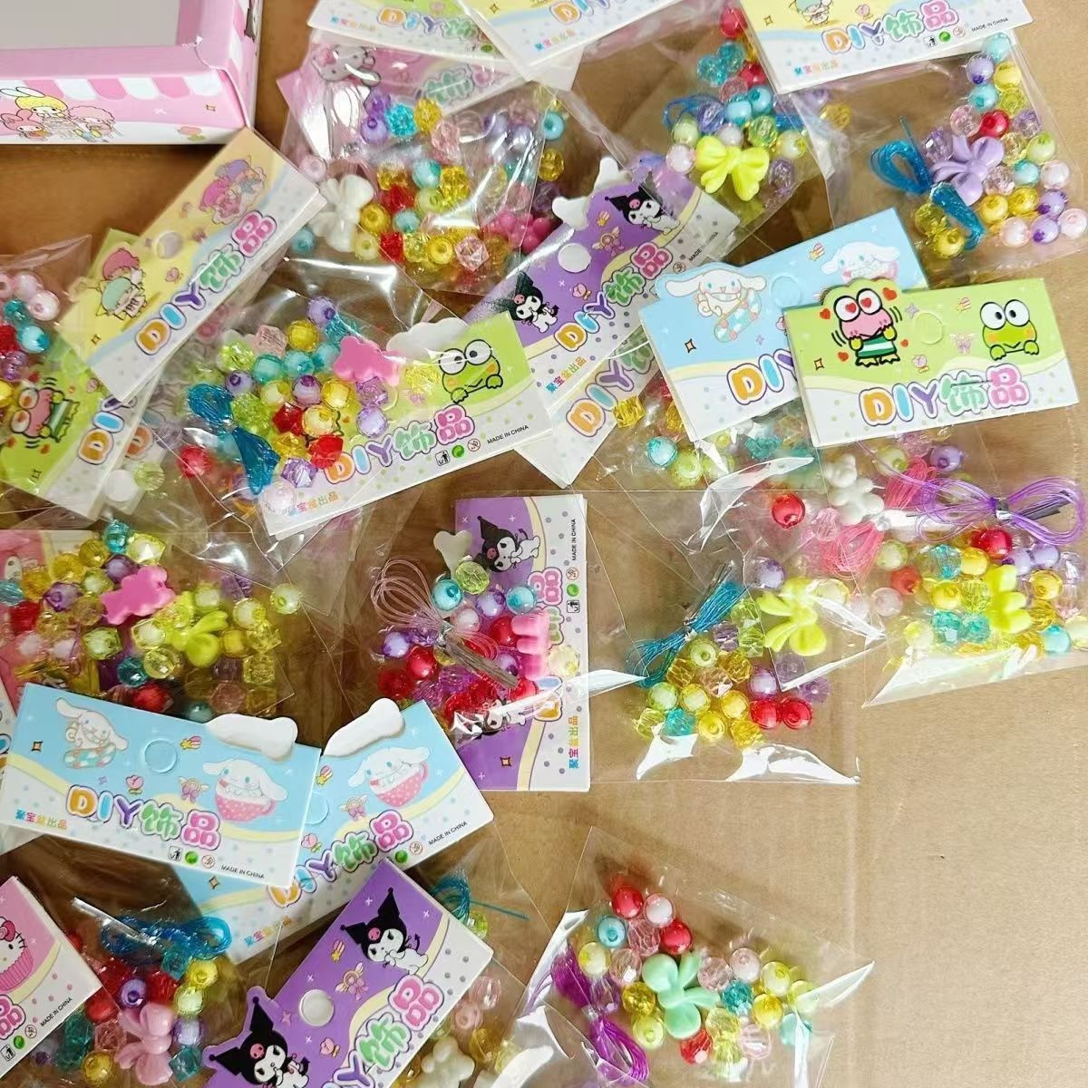 Children's Jewelry DIY Handmade Homemade Bracelet Beaded Student Reward Kidsren's Educational Toys Gifts Wholesale