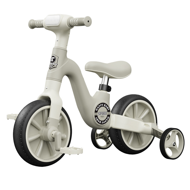 New Children's Multifunctional Three-Wheeled Balance Bike, Scooter, Walker with Pedals, Music and Lights, Wholesale from the Manufacturer