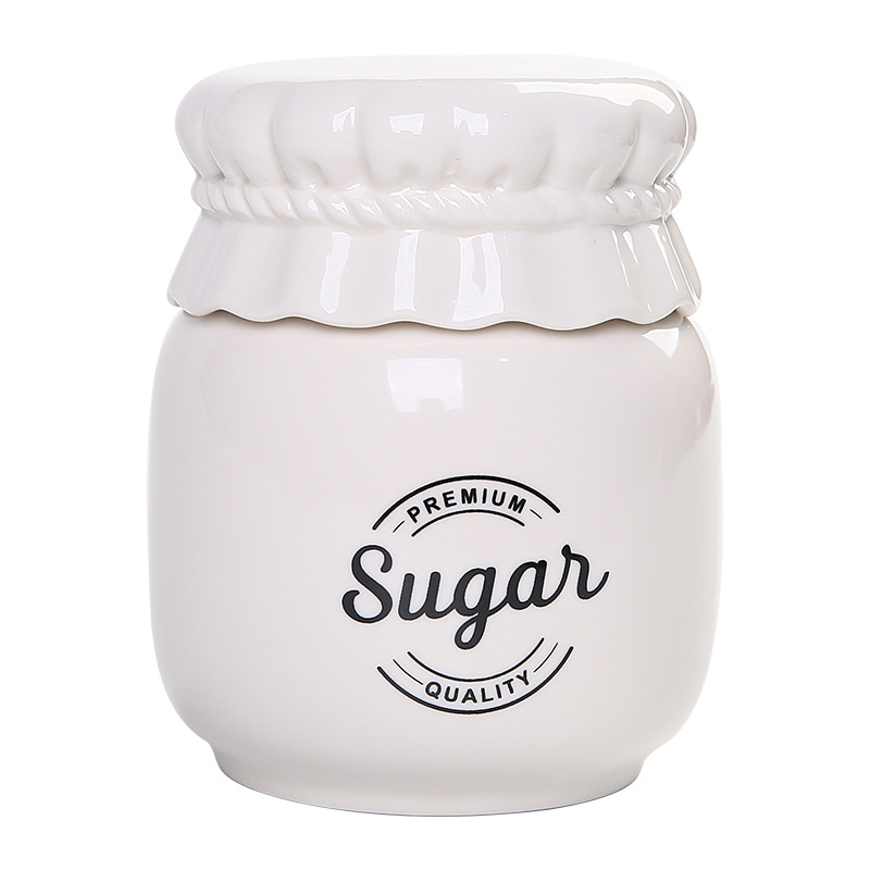 Cross-border ceramic sealed tank with silicone ring food tank large capacity with lid seal