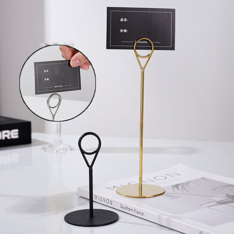 Cross-border generation of stainless steel table number plate ring dining table plate semicircle seat holder number holder seat plate wedding table sign