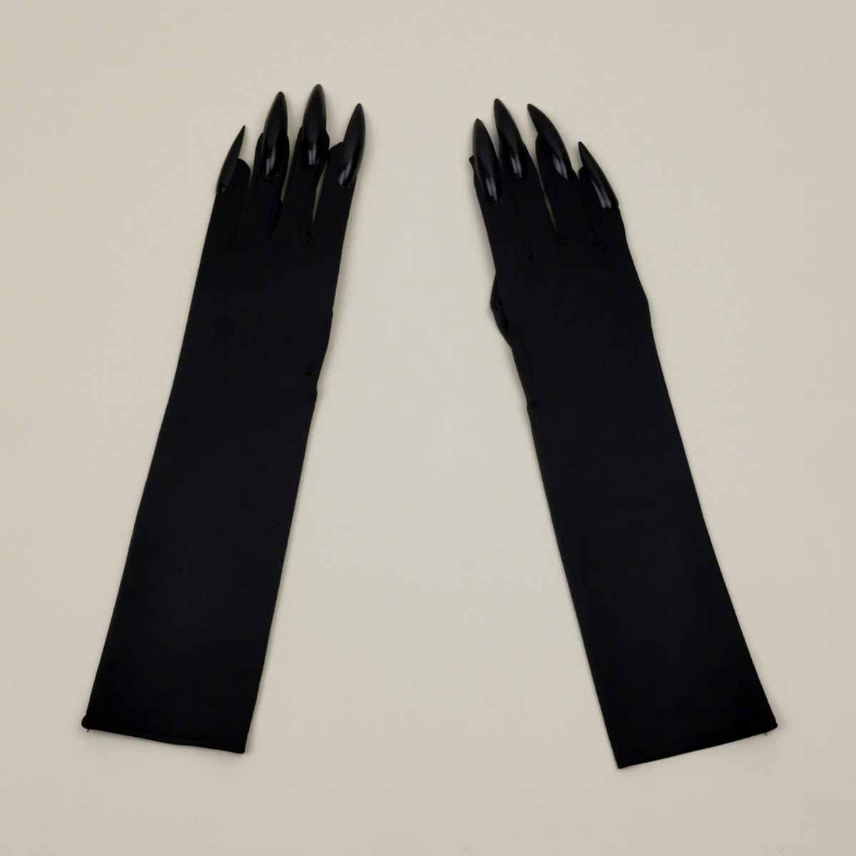 Halloween Claw Gloves Black Nail hollowen cosplay Costume Long Nail Claw Gloves