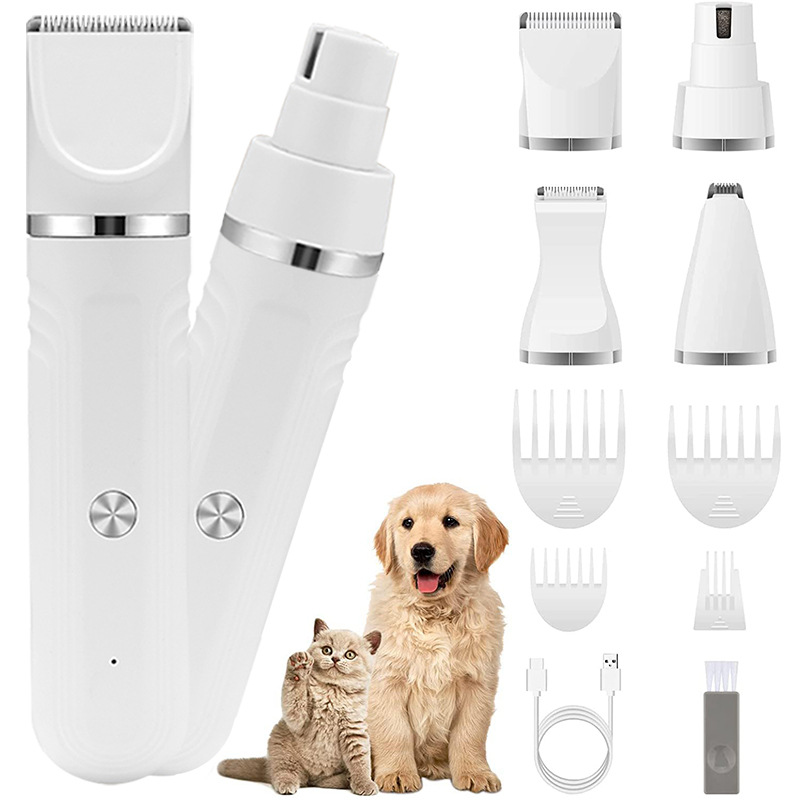 Cat Dog Pet Shaving Electric Clipper Four-in-One Electric Clipper Shaving Foot Hair Fitter Hair Fitter suit Fitter