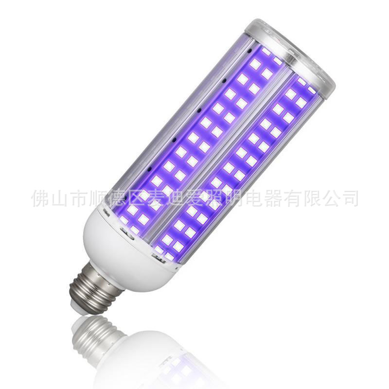Led Ultraviolet Disinfection Lamp Household E27 Screw Uv-A Germicidal Lamp Mite Removal Sterilization Purple Light Bedroom Office