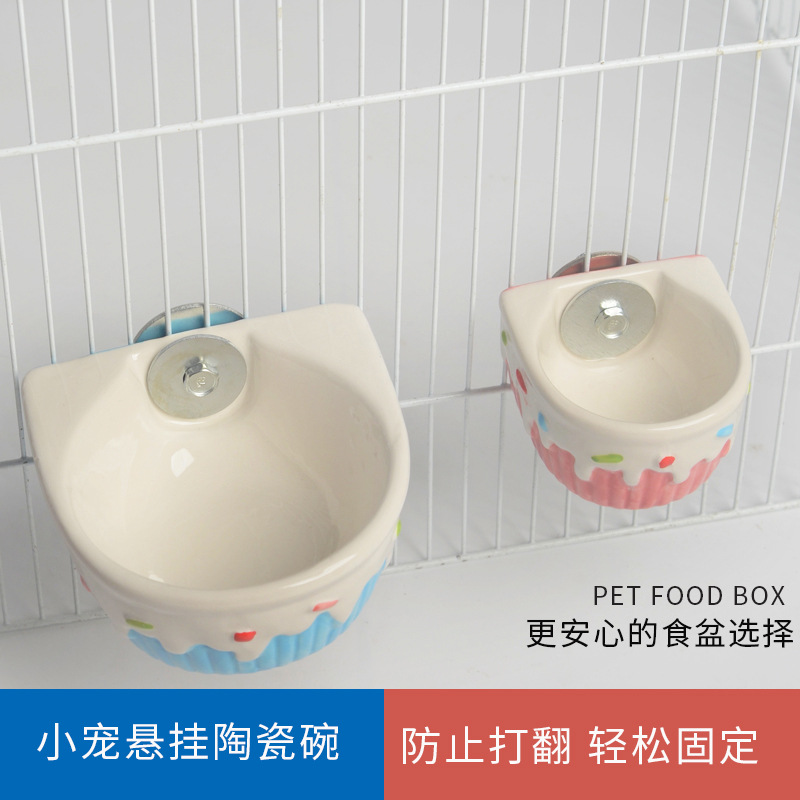 Висячая чаша Тоторо, керамическая чаша, для шревов, хомяков, белок, ежей, принадлежности для кроликов, фиксированная чаша для корма