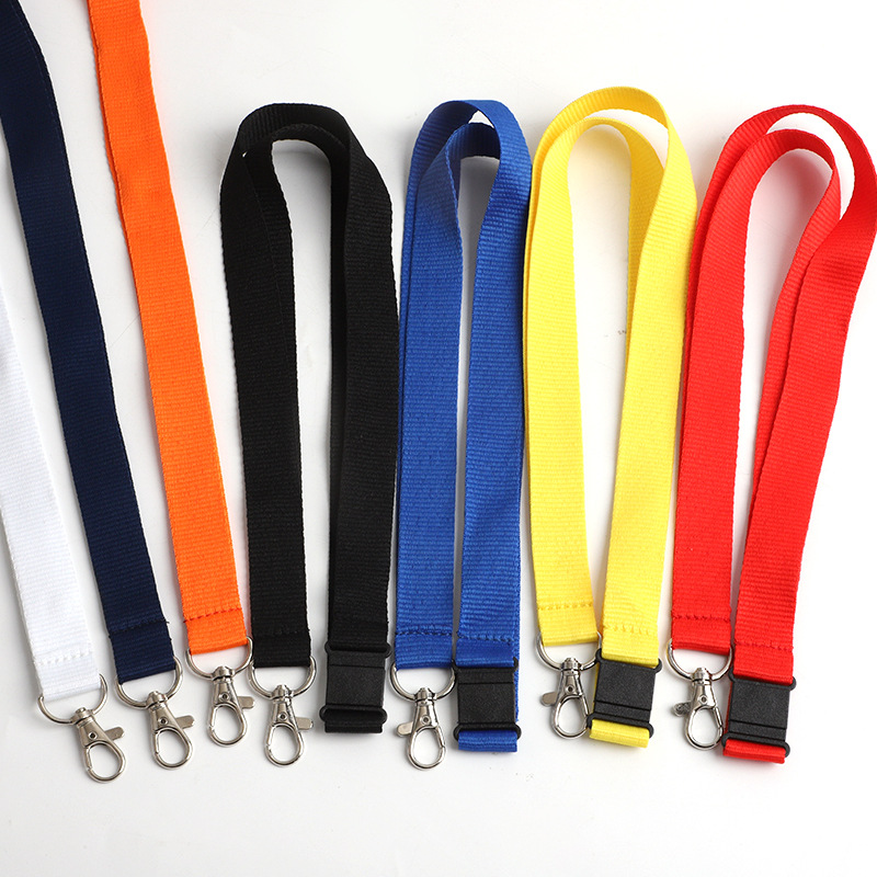 Temu cross-border sublimable blank lanyard safety buckle separable Amazon hot selling lanyard