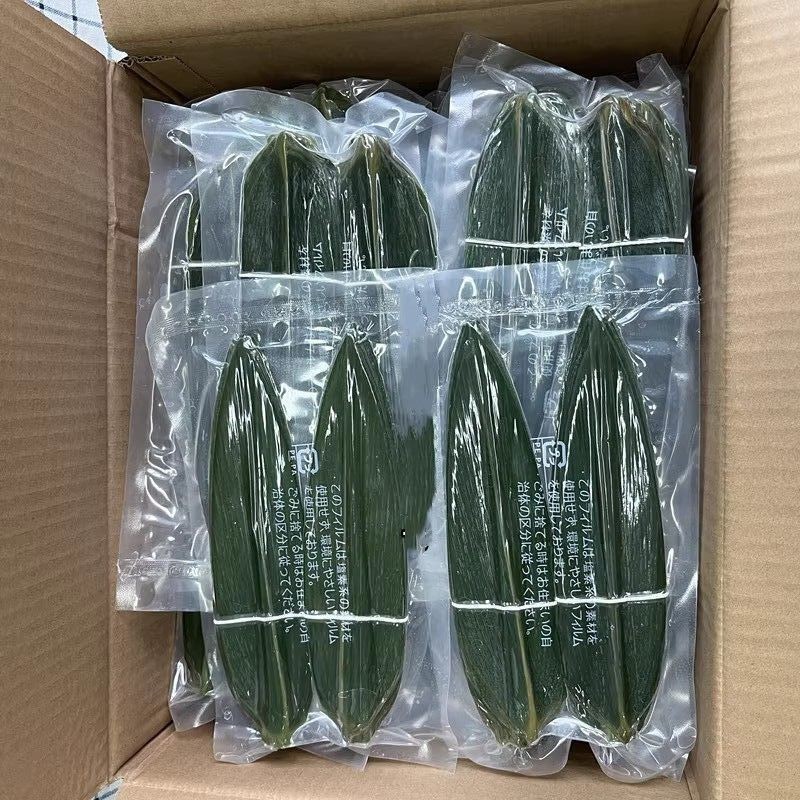 Japanese Sushi Cuisine Small Bamboo Leaves 100 Pieces/Pack Fresh-Keeping Small Bamboo Leaves High-End Presentation 30 Packs/Box Free Shipping
