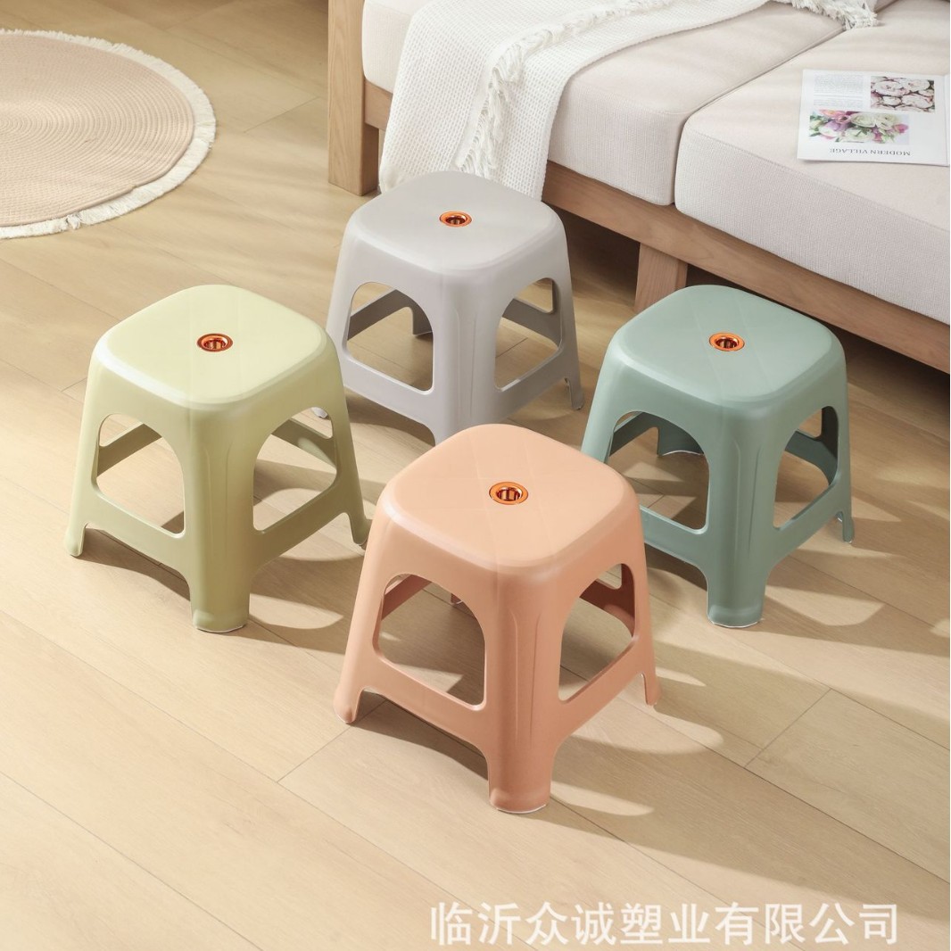 Утолщенный пластиковый стул для домашнего использования, стул для гостиной, стул для уличного киоска, утолщенный нескользящий стул с печатью логотипа, пластиковый стул