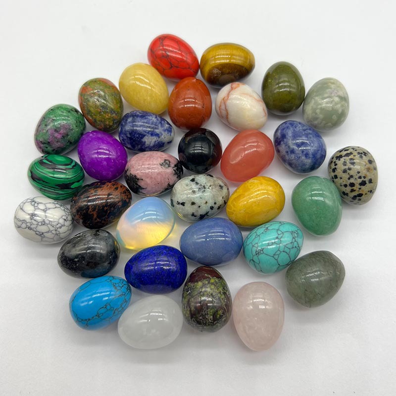 Egg shaped 20mm Crystal Mini Egg Easter Egg agate jade Taobao bird Egg