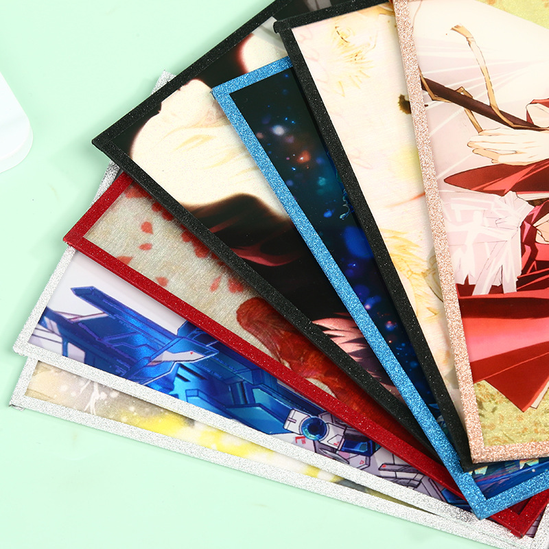 Double Flash Acrylic Color Paper Customized Laser Hot Gold Paper Color Card Animation Secondary Peripheral Gift Sign Drawing Board Customized