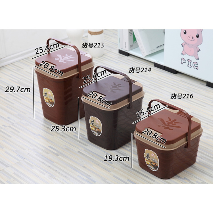 Shuangsheng Tea Dregs Bucket Household Tea Bucket Plastic Fall-resistant Kung Fu Tea Bucket Waste Water Bucket Drainage Bucket with Partition Net