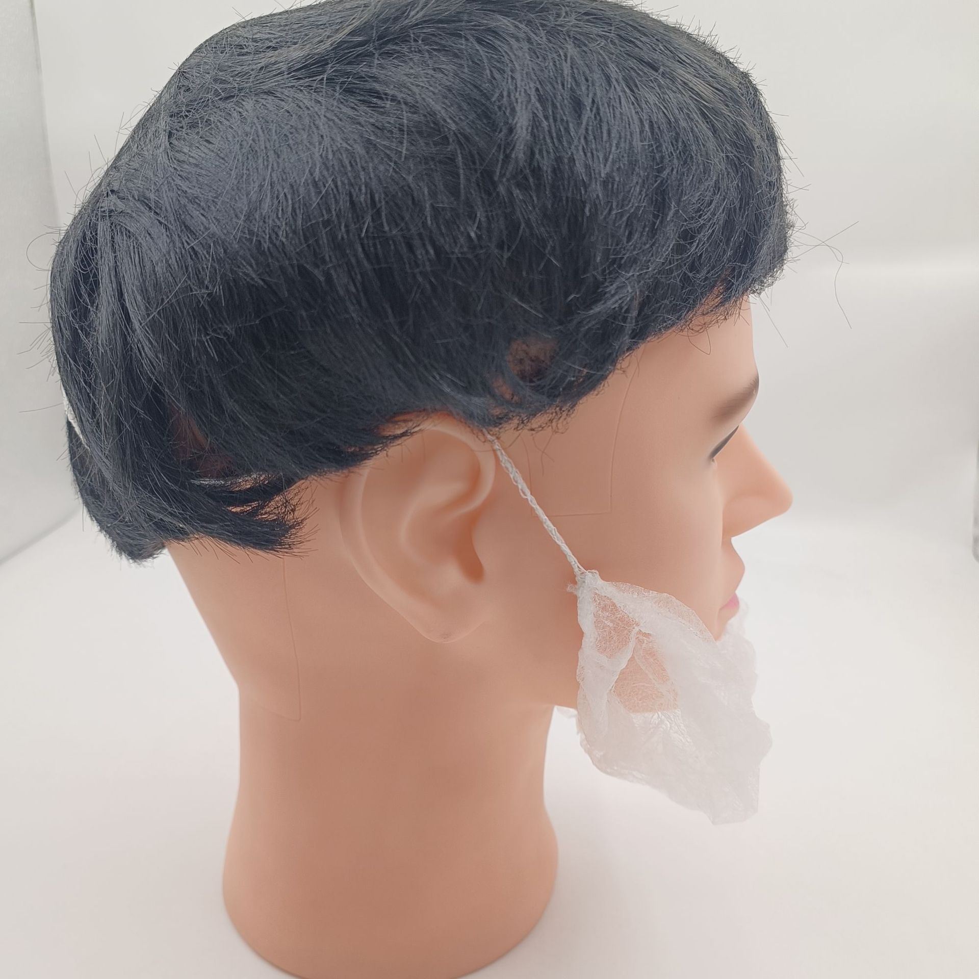 Disposable non-woven fabric ear-hanging beard cover food work room Anti-beard drop beard cover protective beard cover