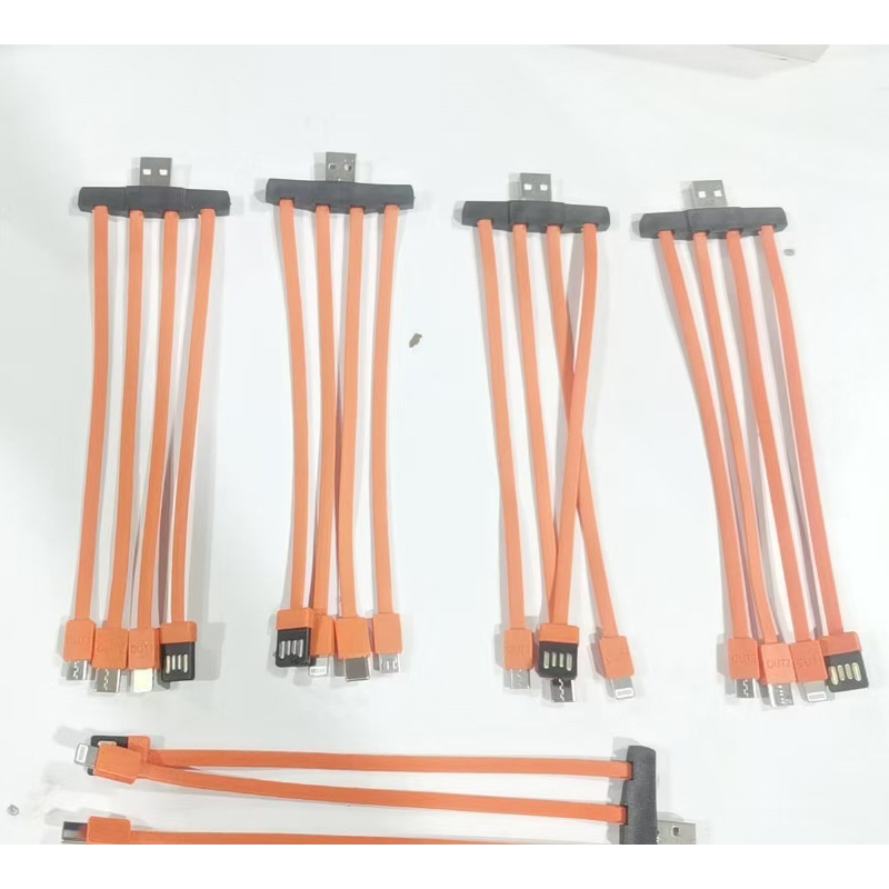 Factory Direct Sales Enameled Wire Android Charging Cable 3A5 Core Wire Flat Wire Short Wire Environmentally Friendly Wire with Machine Cable Headphone Cable