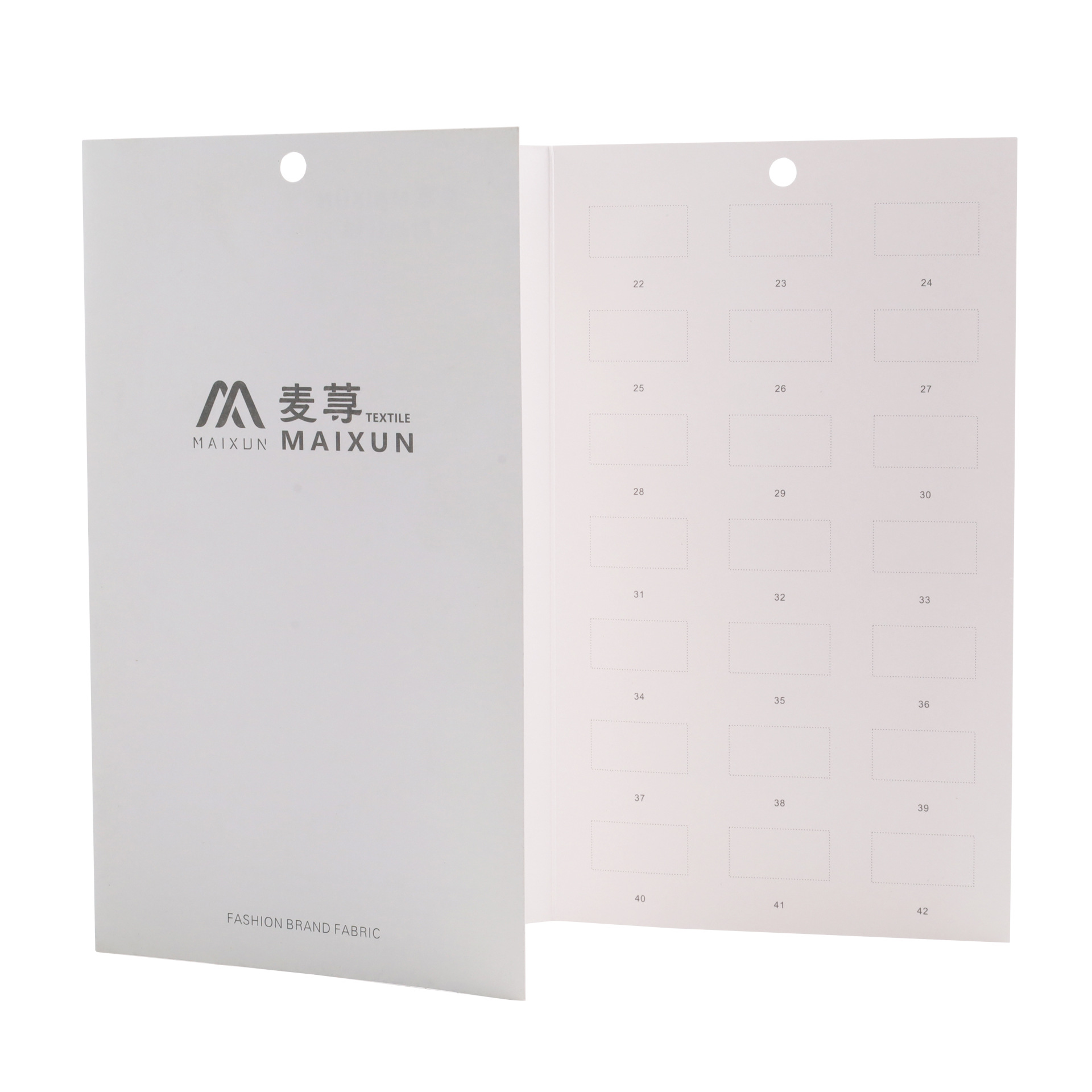 Customized Printed Color Card Book Cloth Card Sample Display Book Textile Leather Fabric Color Card Board Color Sample Book