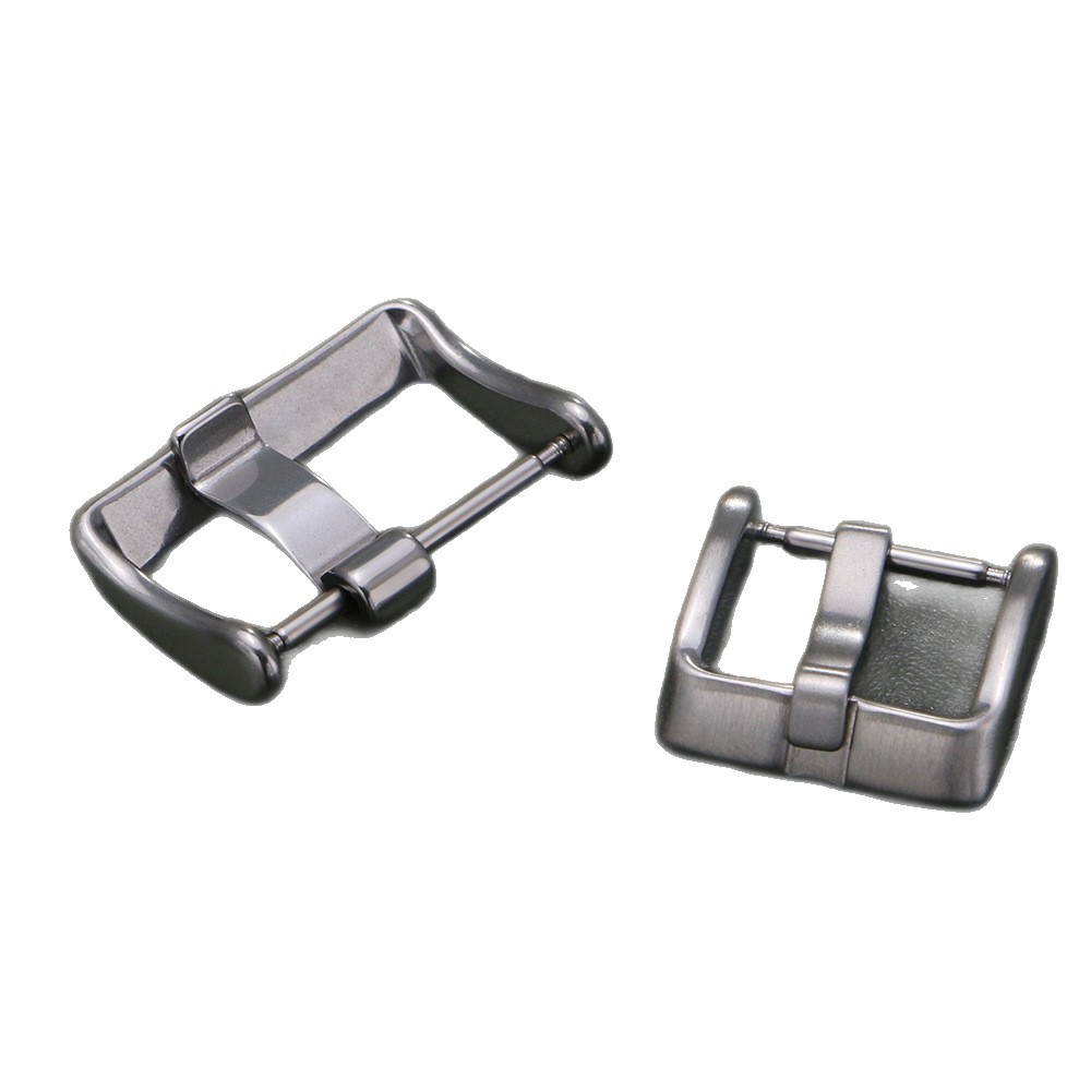 Factory Direct Sales 304 Stainless Steel Electroplated Watch Buckle Square Buckle Universal Watch Accessories Silicone Strap Buckle Supports Customization