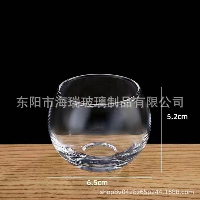 Factory direct supply machine blowing glass mouth cup small round ball coke cup foreign trade running volume wholesale