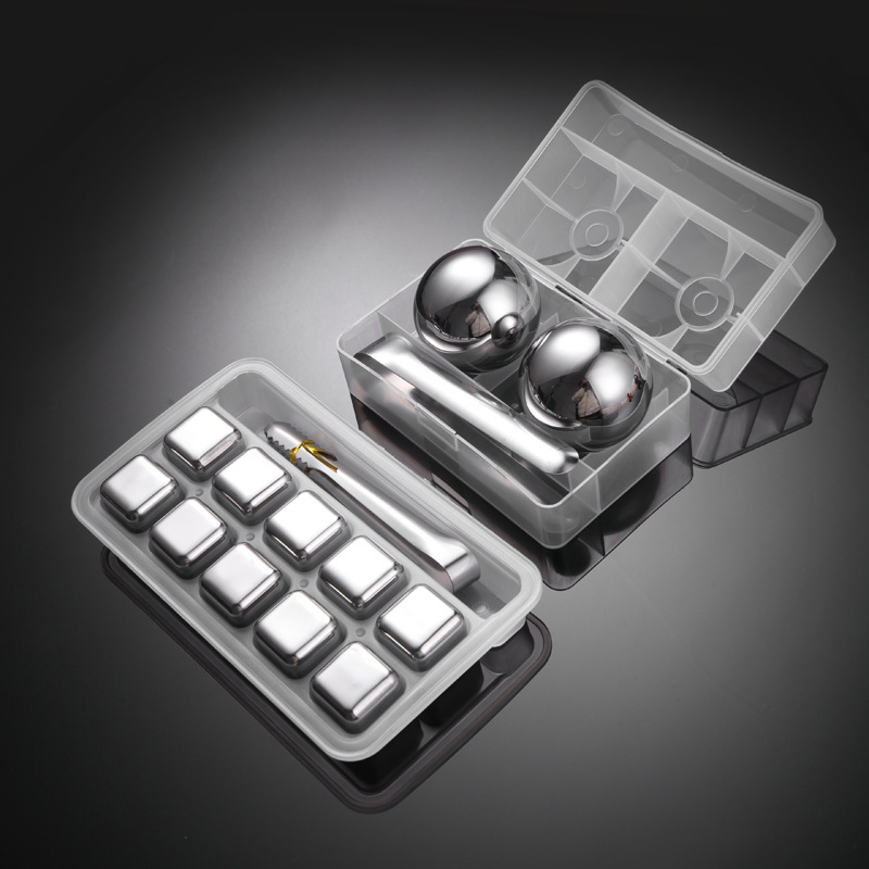 304 нержавеющая сталь, блоки льда для дома, перерабатываемые, быстро замороженные металлические гранулы для пива, виски, вина