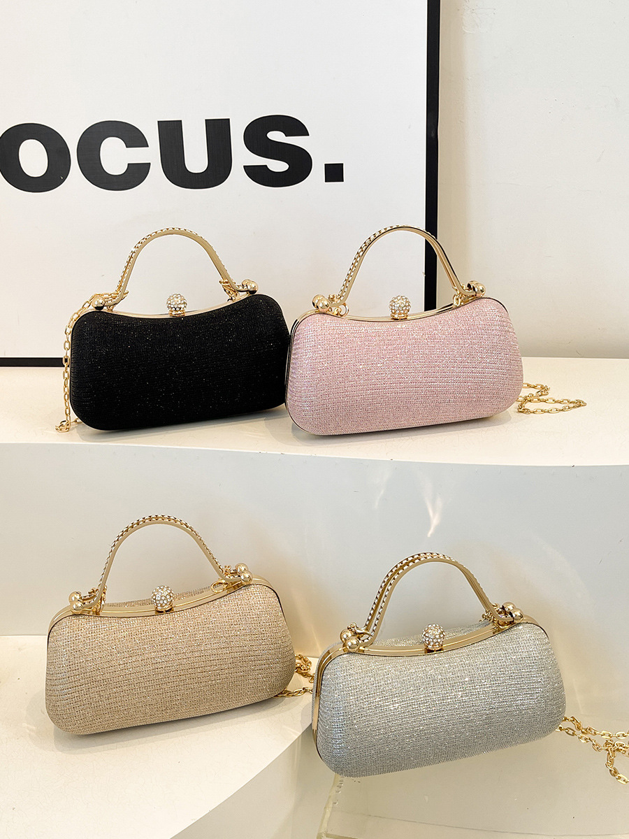 Handbag Women's 2025 New Fashion Evening Bag Elegant Socialite Chanel Style Bag High-grade Chain Shoulder Bag