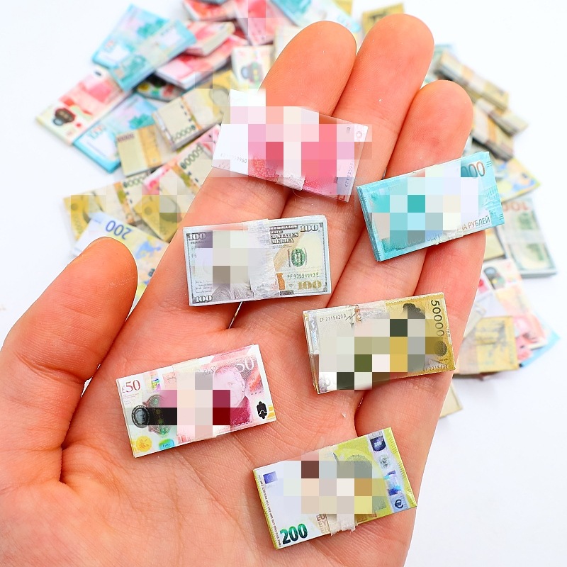 12-Point Miniature Food Toy Artificial Mini Toy Pocket Banknote Supermarket Convenience Store Play House Prop Model