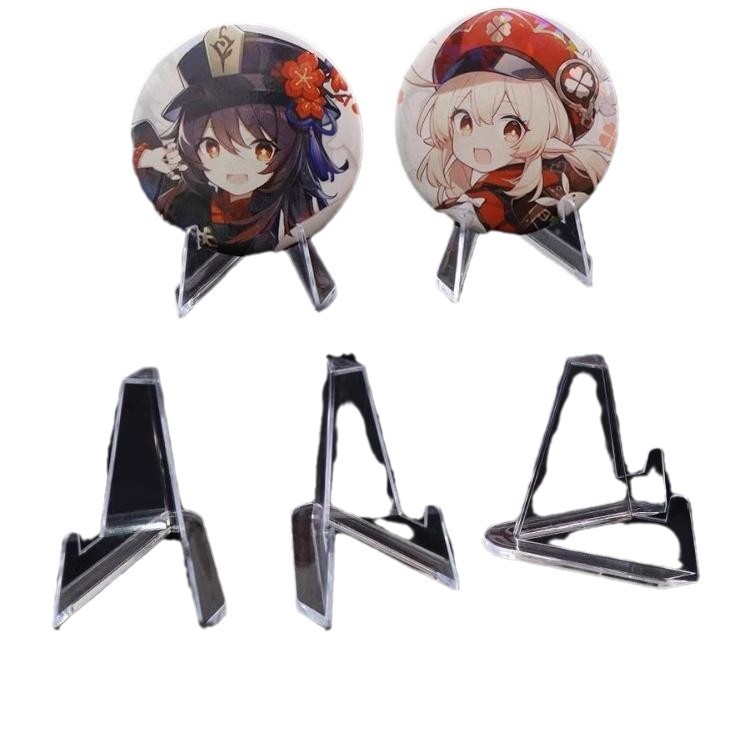 Hard Card Film Goo Transparent Coin Display Stand Commemorative Coin Mini Stand Bark Display Rack Badge Display Rack Ornaments