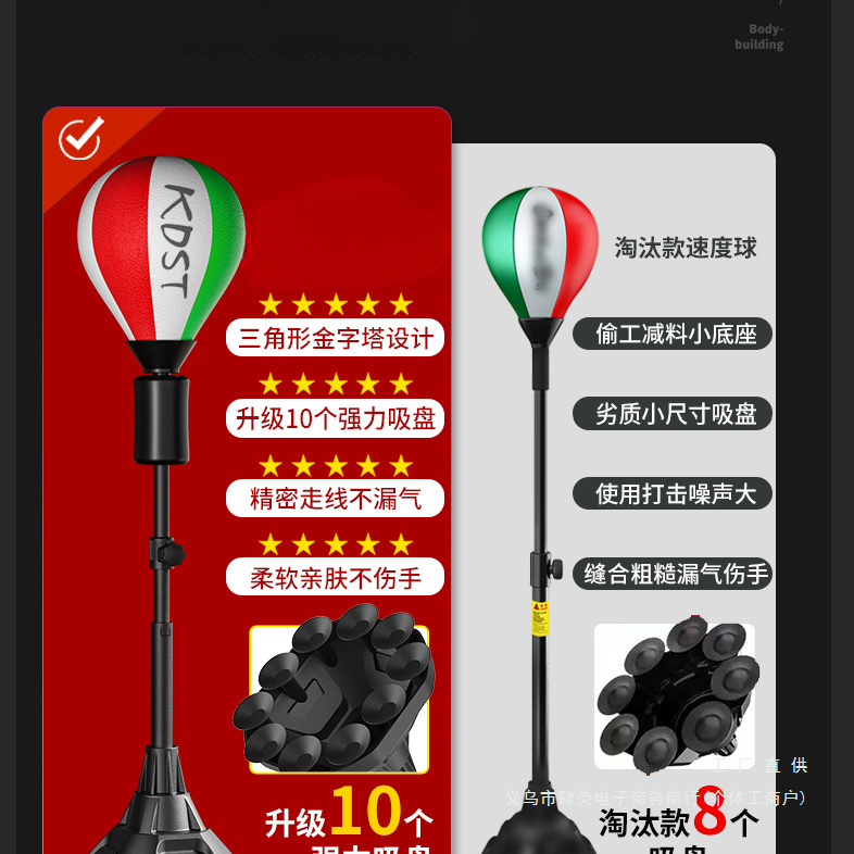 Boxing Speed Ball Kidsren's Boxing Reaction Ball Decompression Target Home Decompression Vertical Training Equipment Sandbag Outdoor,