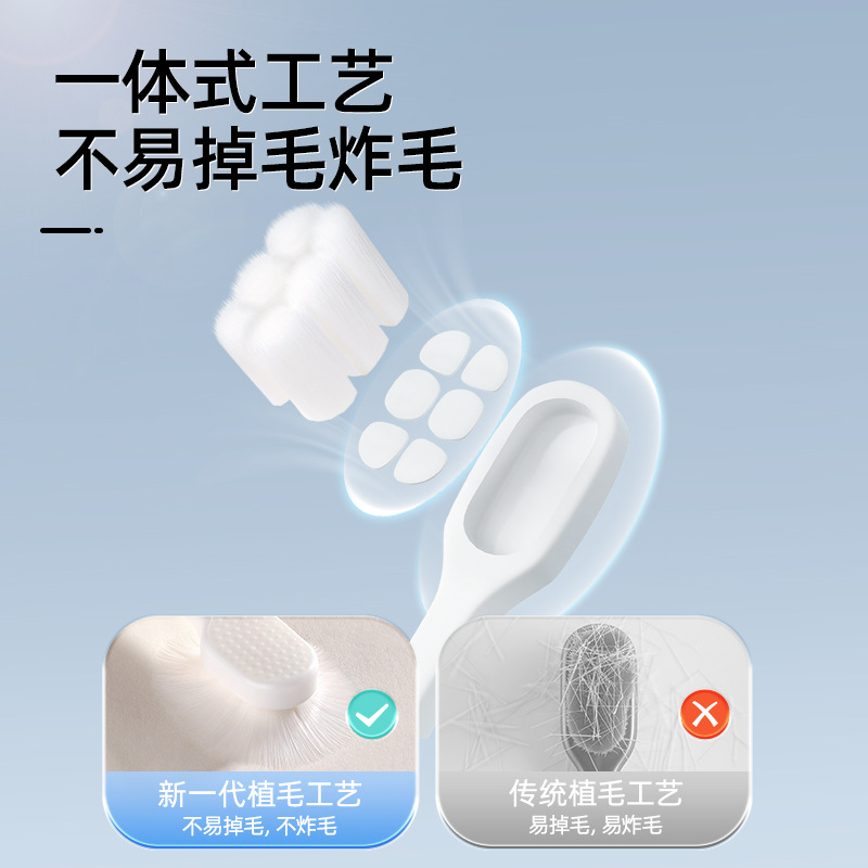 Children's Toothbrush Cute Dinosaur 2-10 Years Old Single Pack Infant Baby Fine Soft Bristles Genuine Cute Toothbrush Wholesale