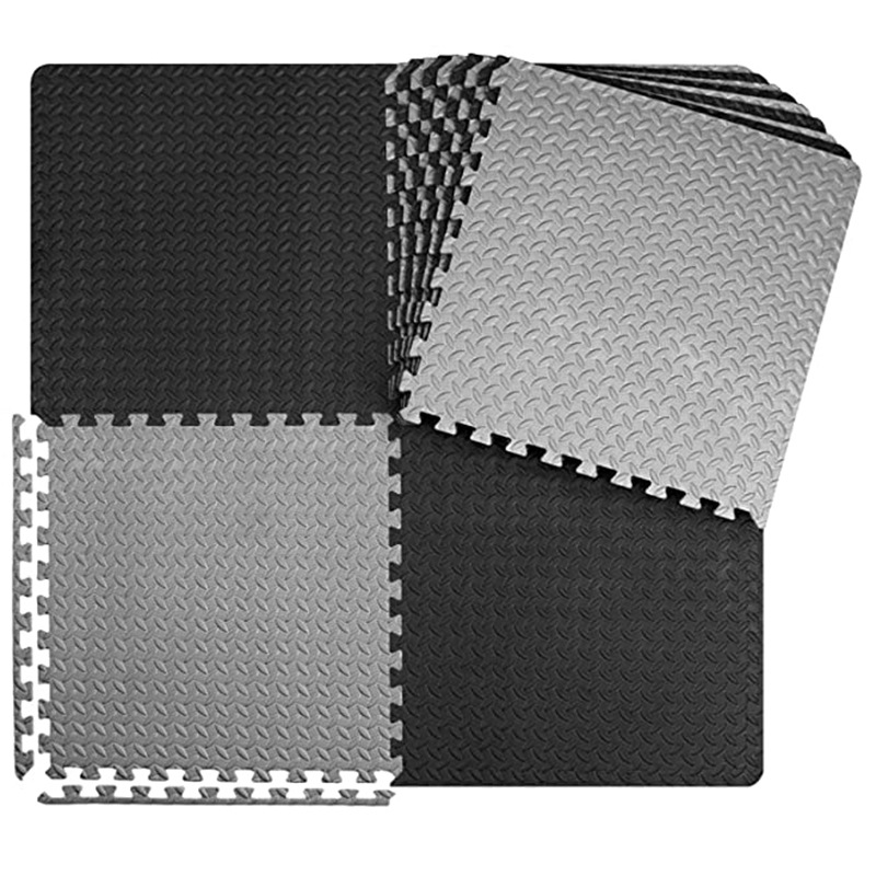 Simple Home Puzzle Floor Mat, Baby Crawling Mat, Good Shock Absorption and Rebound Ability, High Density Leaf Pattern Floor Mat