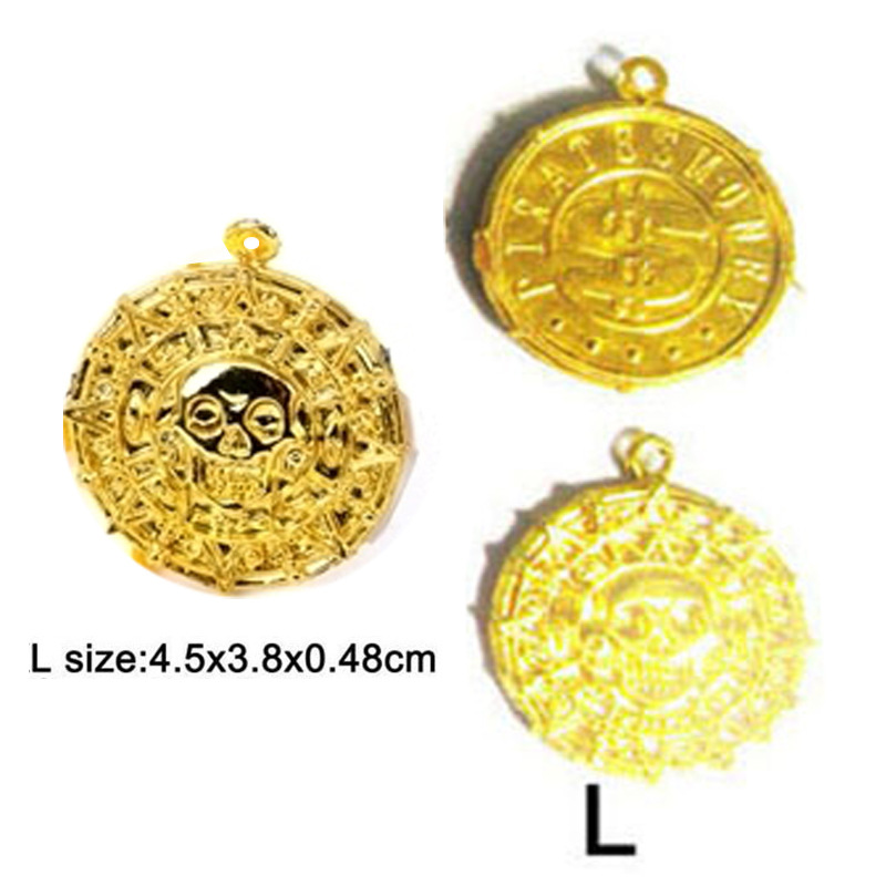 Cross-border plastic gold coin festival props pirate coin skull skull silver coin US gold coin simulation ancient copper coin Chenghai manufacturer