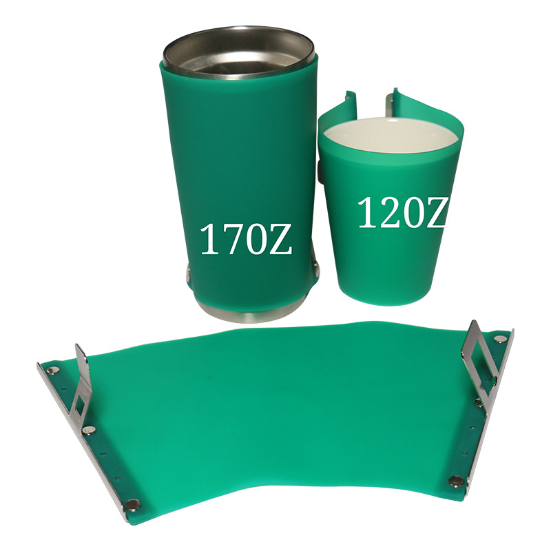 Thermal Transfer 110Z Silicone Baking Cup Clamp Oven Straight Barrel Mug 3D Sublimation Clamp Baking Cup Machine Coaster