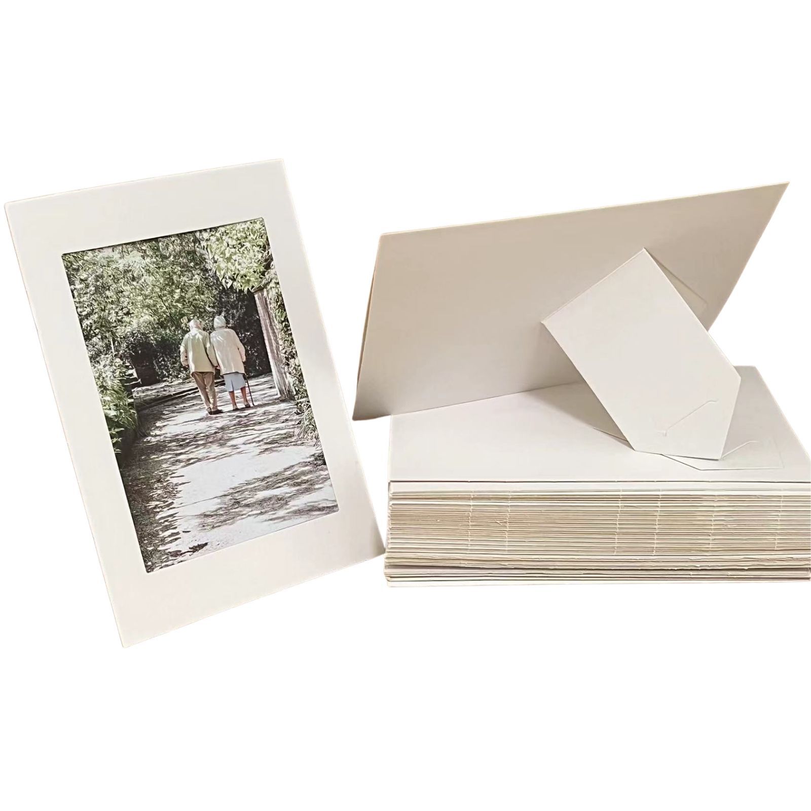 Бумажная рамка для фото с подставкой, настольная рамка для фото, самостоящая, горизонтальная и вертикальная, 4x6, 5x7, 6x8, 7x9