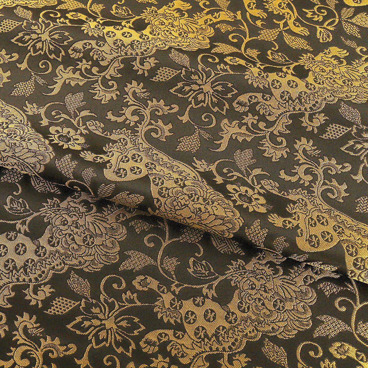 "FS042 Quartet Lion" Imitation Song Jin Guofeng Jacquard Fabric Vest Jacket Brocade Hanfu Fabric