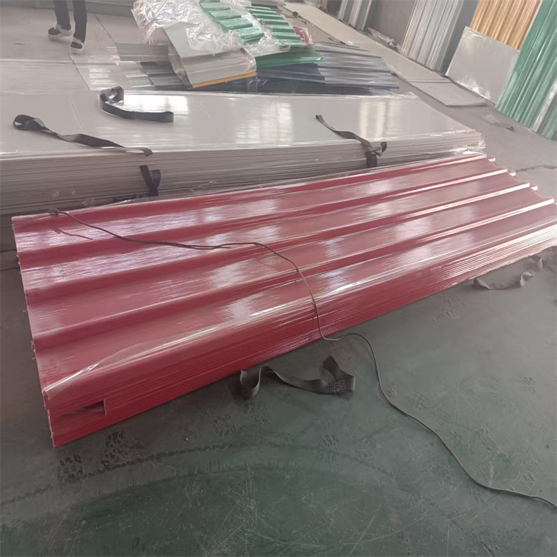 Frp Red Anti-Corrosion Sunroof Tile Greenhouse Roof Rainproof and Sunproof Translucent Fiberglass Lighting Tile