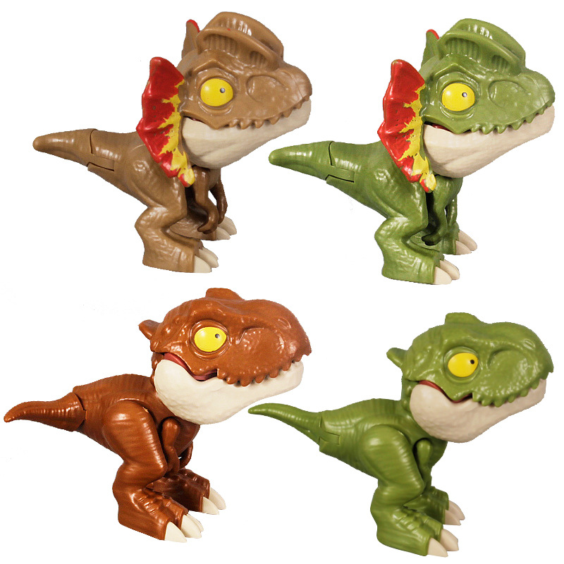 Cross-Border Hand-Biting Dinosaur Toy Douyin Children's Toy Finger-Biting Jurassic Dinosaur Model Tyrannosaurus Rex Triceratops