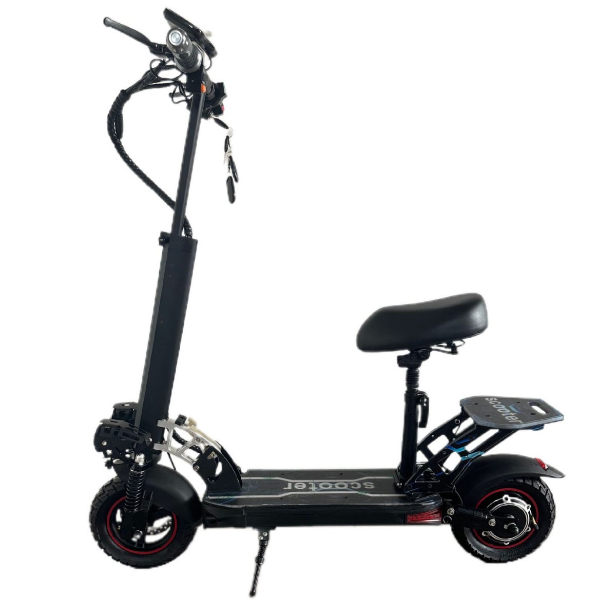 10inch Electric Scooter with Tail Wing Electric Mobility Scooter Outdoor Portable Foldable Electric Scooter for Adults