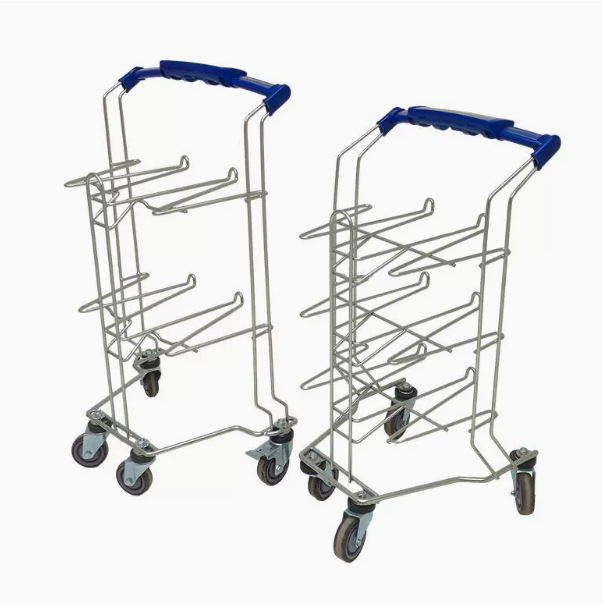 Multi-Layer Dining Cart Can Hold Dinner Plates, Supermarket Shopping Cart, Baosteel Material Restaurant Trolley, Burger Shop Detachable