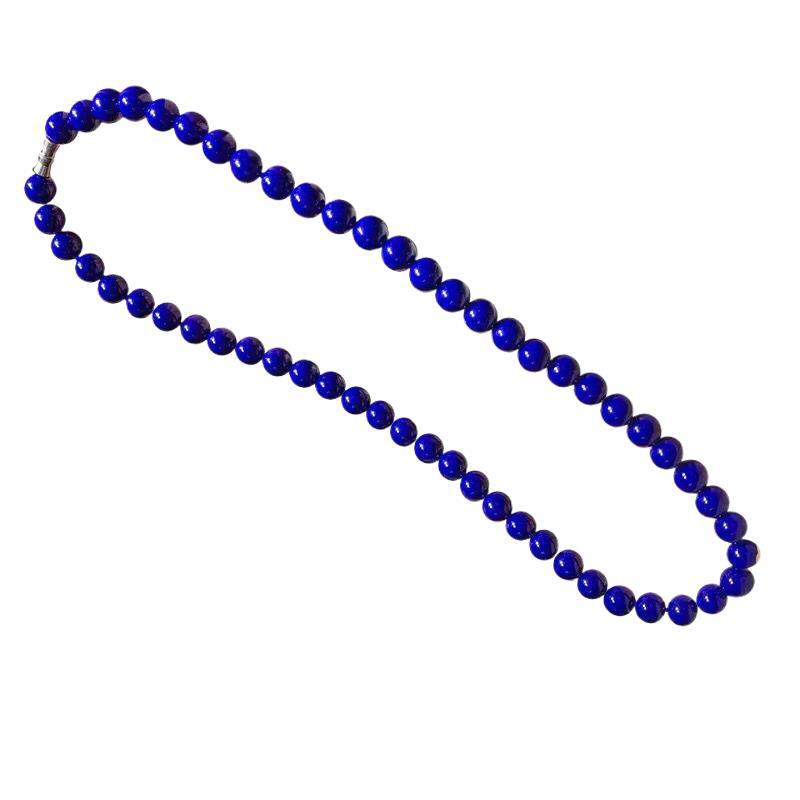 Xiaohongshu Best-Selling Level 7 Afghan Raw Lapis Lazuli Necklace for Women Without White or Gold Lapis Lazuli Tower Chain for Mom