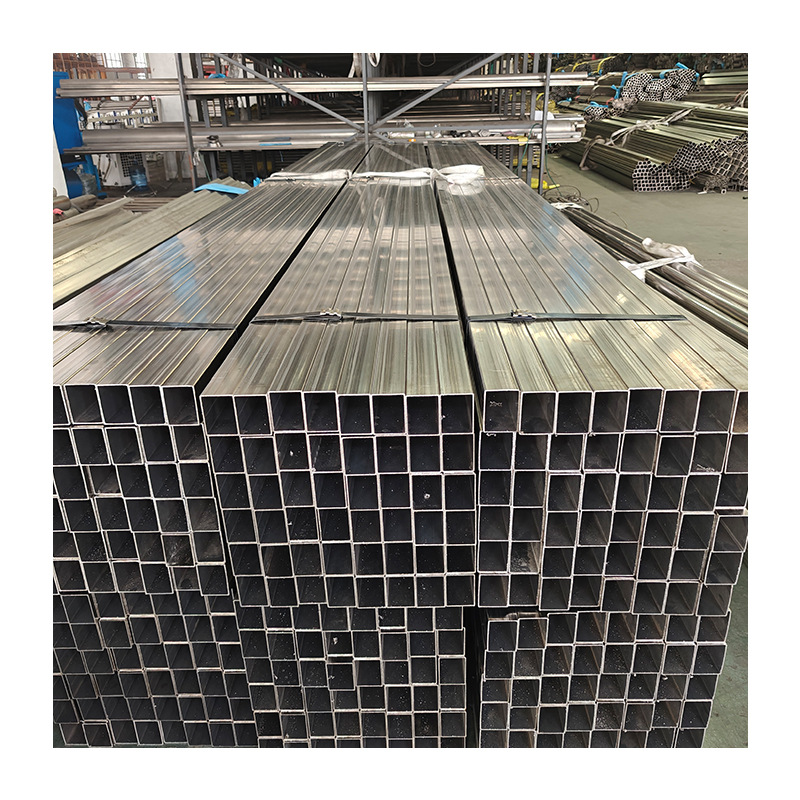 Square Tube 304L Large Diameter Stainless Steel Engineering Square Rectangular Tube Square Steel Tube Greenhouse Building Materials Can Be Processed on Demand and Cut