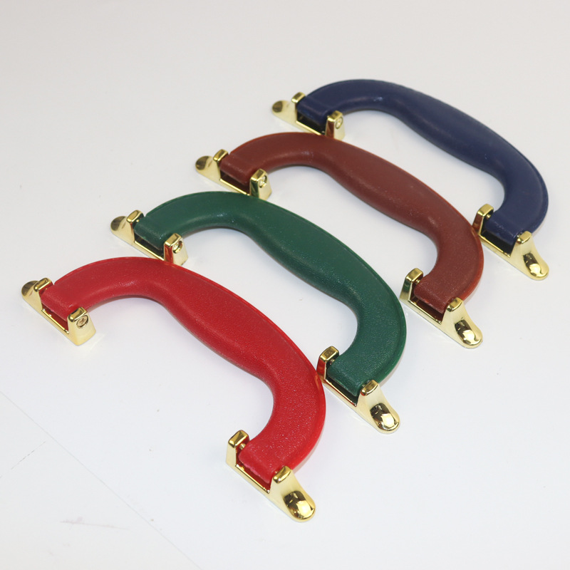 Factory in stock wholesale PU plastic handbag with luggage accessories gift box leather handle ceramic gift box accessories