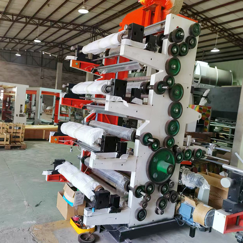 25 inch 4 color vertical flexo printing machine plastic film printing machine pe plastic bag flexo printing machine in stock printing machine