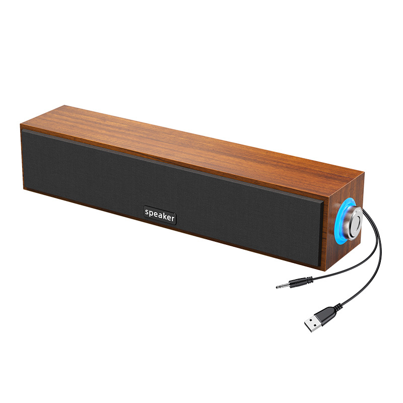 Cross-Border Long Strip 1090 Wired Bluetooth Speaker Dual Speakers USB Computer Notebook Subwoofer Desktop Audio