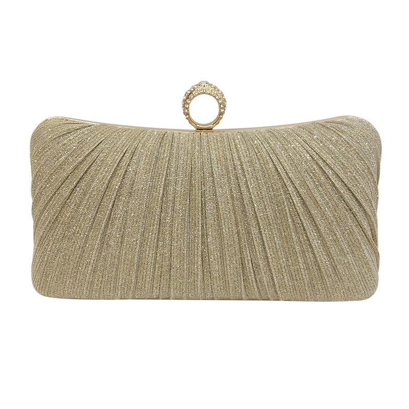 New Dinner Bag Pleated Clutch Bag Evening Bag New Chinese Style Banquet Bag Ladies Cross-Body Pleated Dress Cheongsam Bag