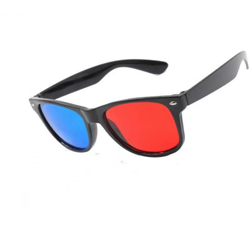 Rice nail red and blue 3D glasses stereo glasses factory direct foreign trade Europe and the United States rice 3d stereo red and blue glasses