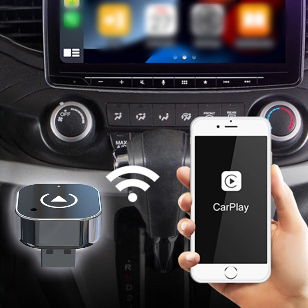 Cross-Border Popular Car-Machine Interconnection Carplay Box Wired to Wireless Car Carplay Android Auto Adapter