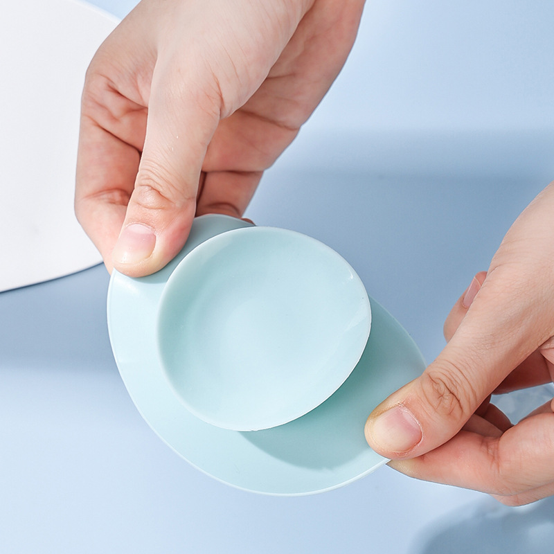 Silicone suction cup anti-fall silicone suction cup children's bowl suction cup pad suction cup stick double-sided large-area suction cup three-color optional