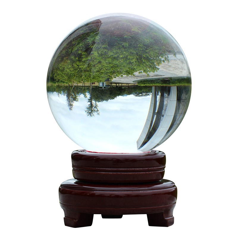 White Crystal Ball Feng Shui Transparent Ball Photo Photography Crystal Glass Ball Home Decoration Living Room Desk Ornaments